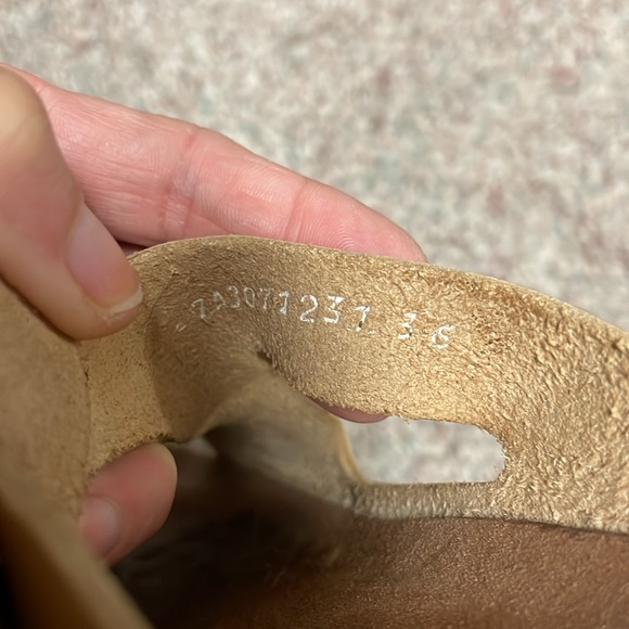 Mephisto leather cork wedge sandals - Picture 6 of 9